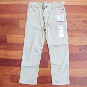 NWT Wrangler Straight 4-Way Flex Chino Pants Size 12 Husky